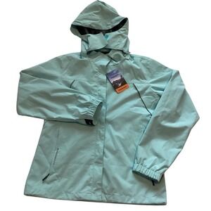 Moerdeng Waterproof Rain Jacket Hooded Lightweight Outdoor Coat -‎ Women